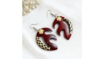 Hot Sale Painting Wood Earrings Best Quality